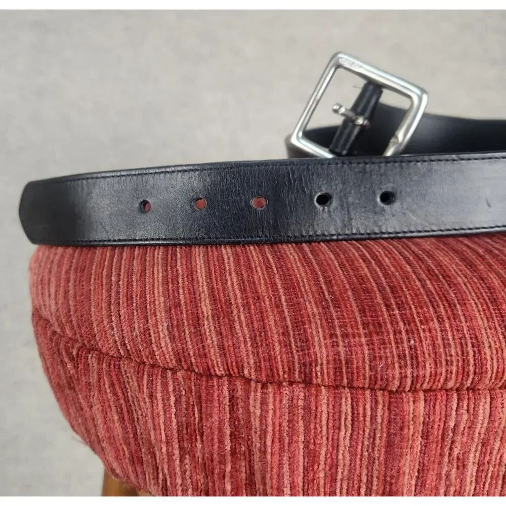 Vintage Coach Leather Belt Handcrafted in Italy Silver Buckle Sz Large 36